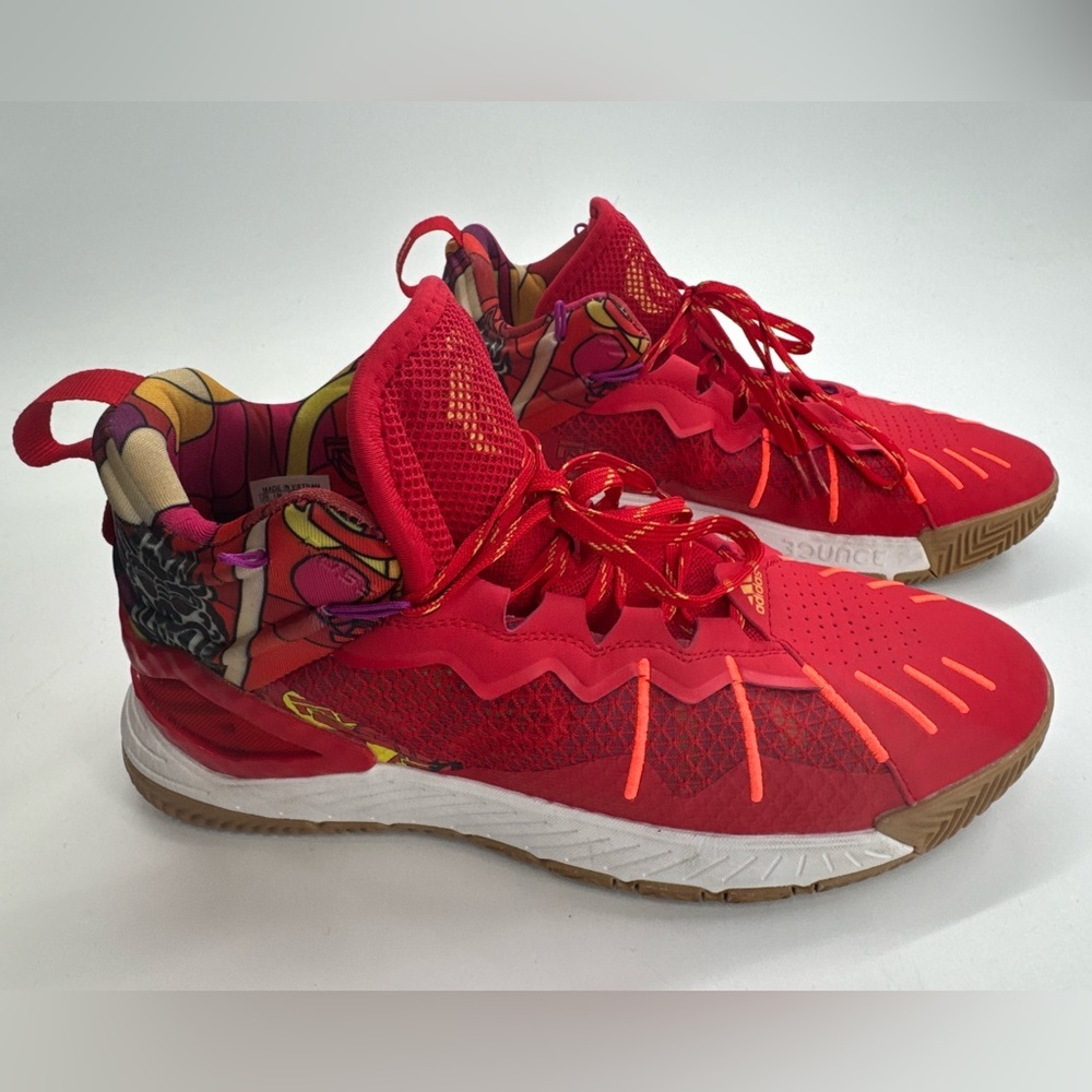 Adidas Derrick Rose Son of Chi Basketball Sneakers Mens 10 Shoes Red Mid Top EXC